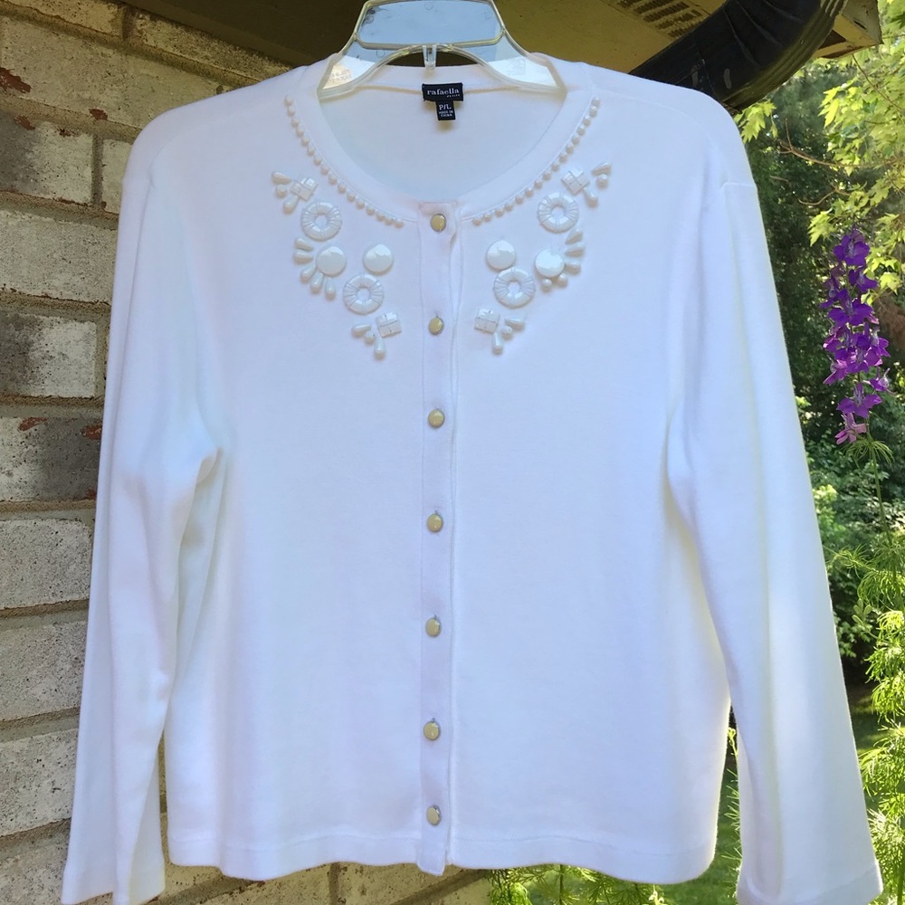 🌺RAFAELLA🌺Embellished Cardigan Button  Down